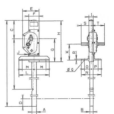 Домкрат реечный для шлюзов SCH-W30 