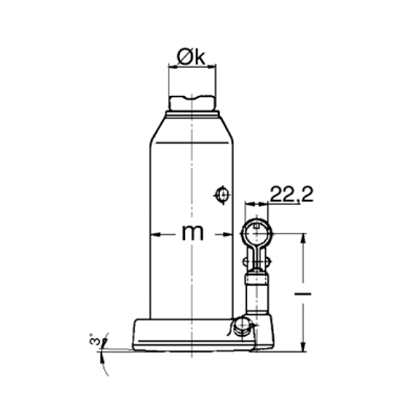 Бутылочный домкрат PFAFF HWH KS 2.0