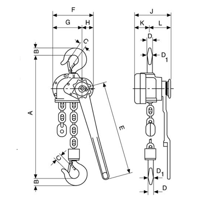 Рычажная таль Pul-Lift D85-750 ATEX
